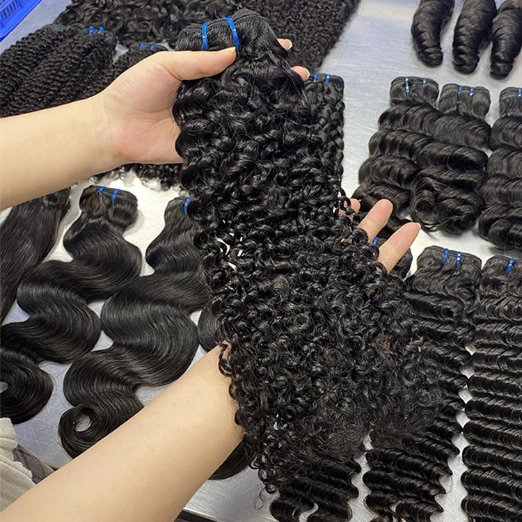 Human Hair Wig Jerry Curly Bundles