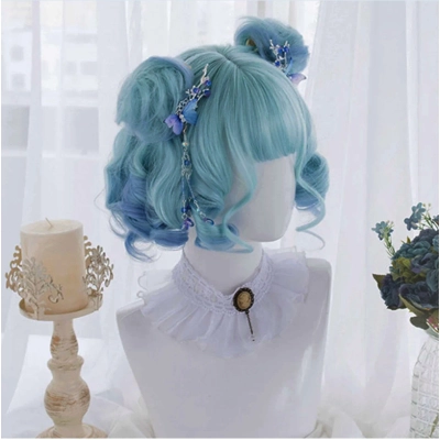 Cos Play Sweet and Cute Colorful Chemical Fiber Hair Set 01
