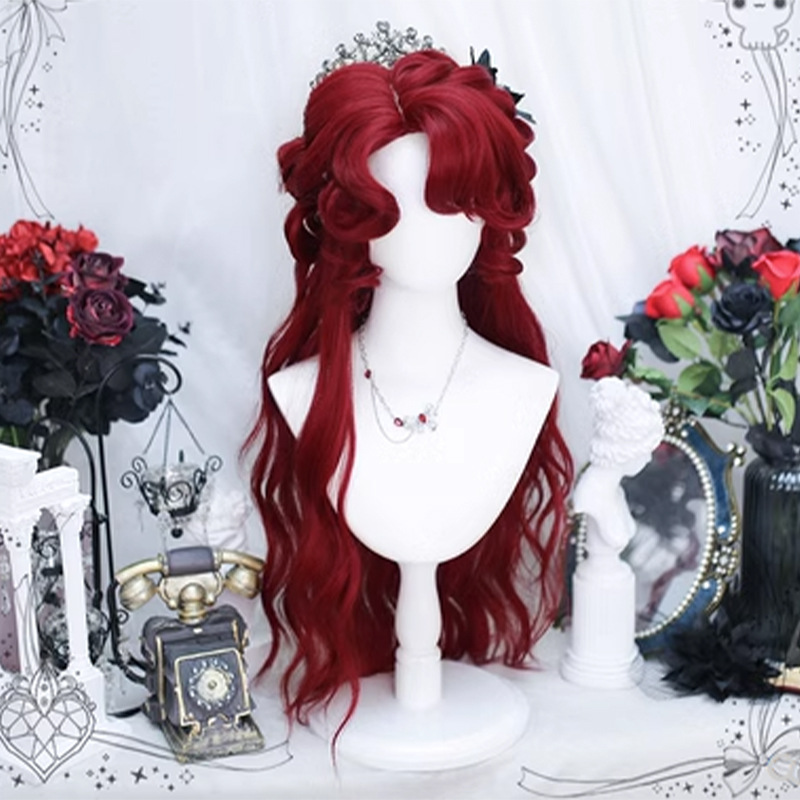 Cos Play Sweet and Cute Colorful Chemical Fiber Hair Set