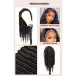 Fashion Front Lace Curly Headband Full Head Human Wig