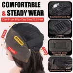 Fashion Front Lace Curly Headband Full Head Human Wig