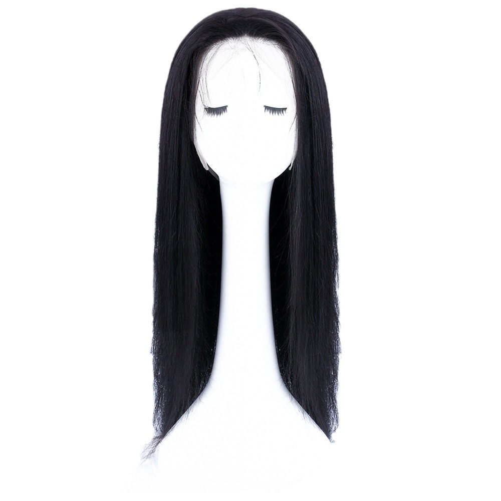 Human Wig Women's Black Long Straight Wig