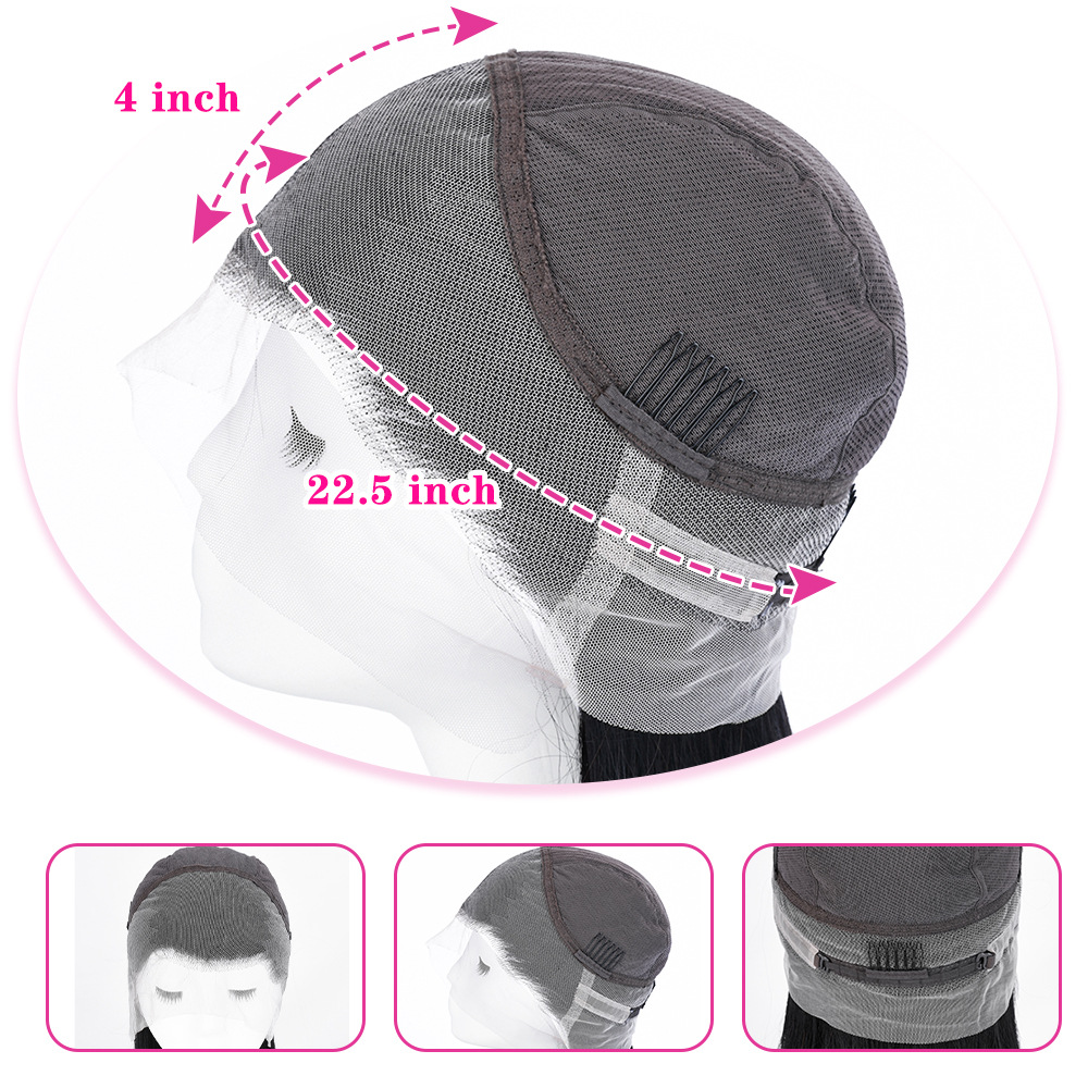 Human Wig Women's Black Long Straight Wig