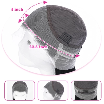 Human Wig Women's Black Long Straight Wig 02