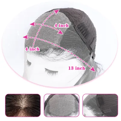 Lace Front Human Hair Wig Headgear 02