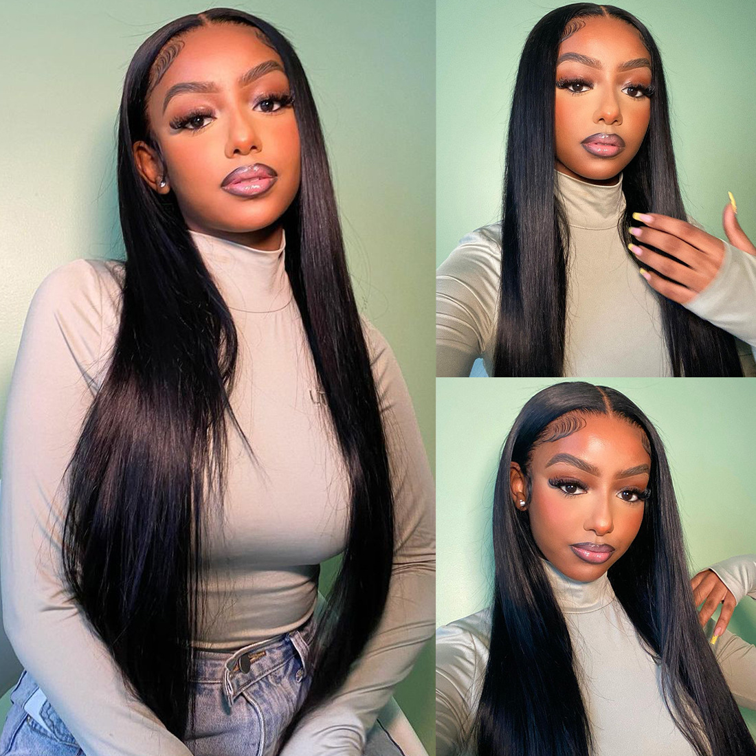 Lace Headband for Women with Long Straight Hair