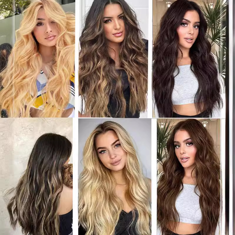 Long Curly Hair with Ripples to Increase Volume Wig