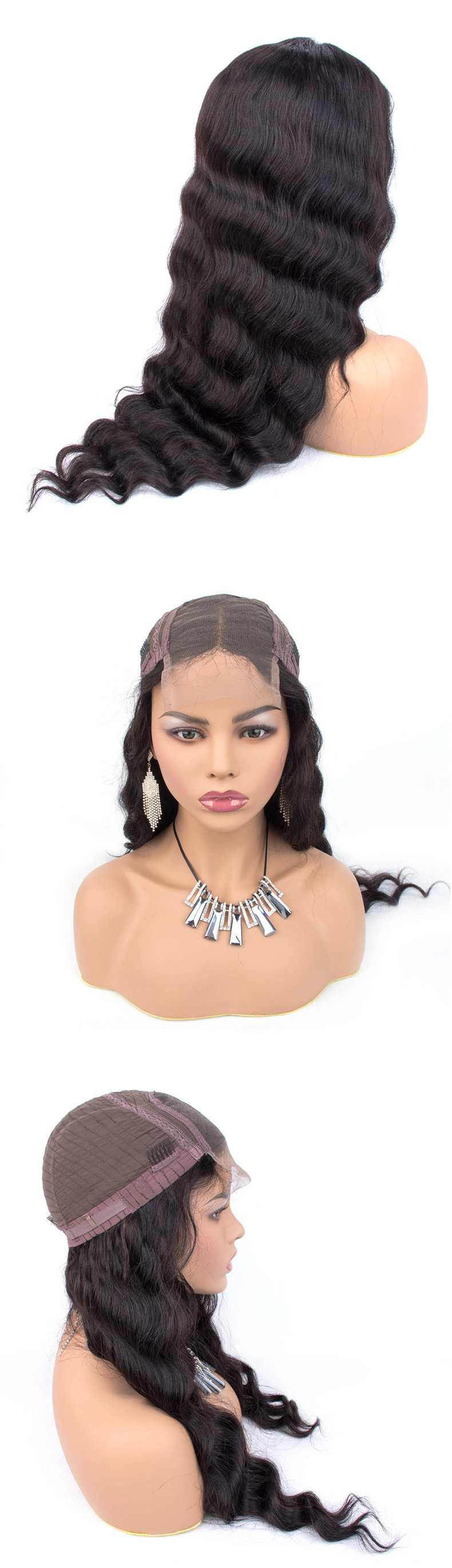 Natural Color Lace Front Human Hair Hair Set
