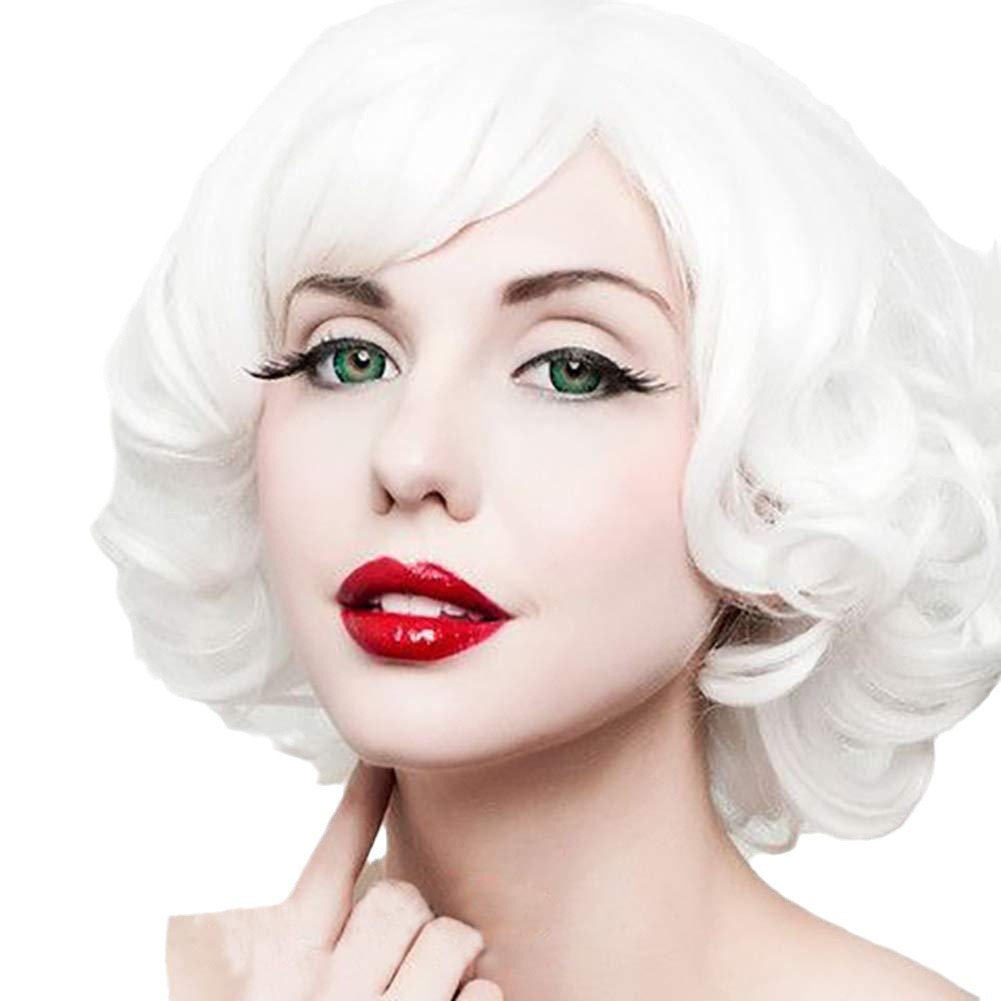 Short Curly Hair Set Grandma Stage Props