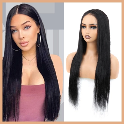 Simulated Scalp Lace Headband Wig 01