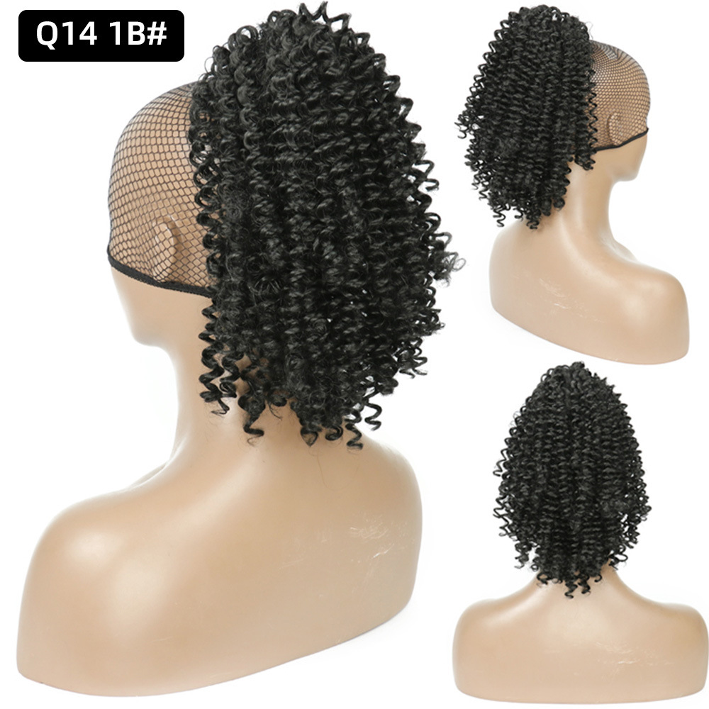 Afro Ponytail Wig for Women with Curly Hair and Ponytail