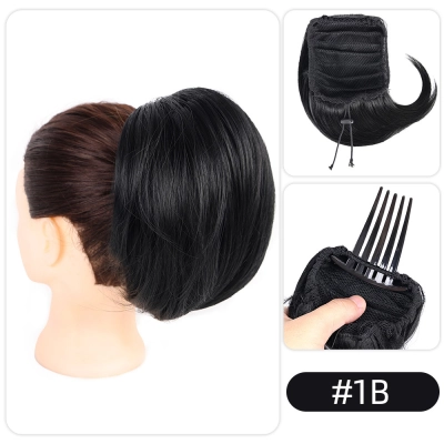 Comb Ponytail Hair Bag Wig Chemical Fiber Drawstring 01