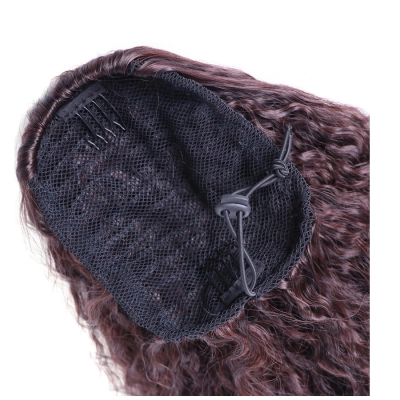 Corn Perm Ponytail Wig Fluffy Women's Drawstring Hair Bag 02