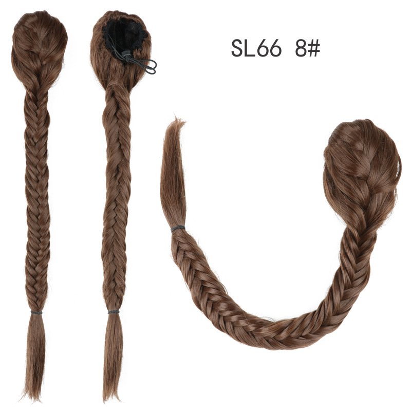 Fashionable Ponytail Fishbone Gradient Twist Braid