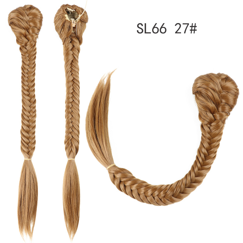 Fashionable Ponytail Fishbone Gradient Twist Braid