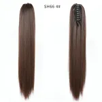 Fashionable Ponytail Grabber Big Wavy Long Straight Hair Wig