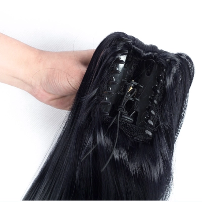 Grip Ponytail Wig Hair Extensions Long Curly Ponytail 01