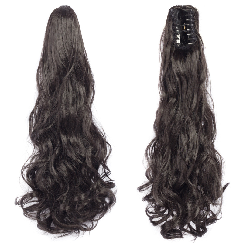 Grip Ponytail Wig Hair Extensions Long Curly Ponytail