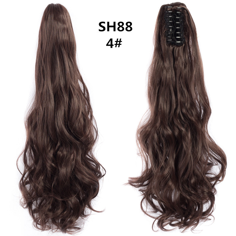 Grip Ponytail Wig Hair Extensions Long Curly Ponytail