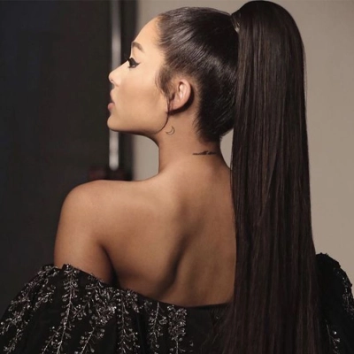 Velcro Ponytail Long Straight Hair Synthetic Fiber Wig 02