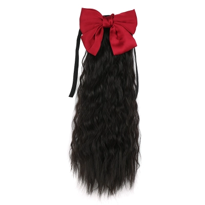 Women's Ponytail with Corn Perm Hair Extensions 02