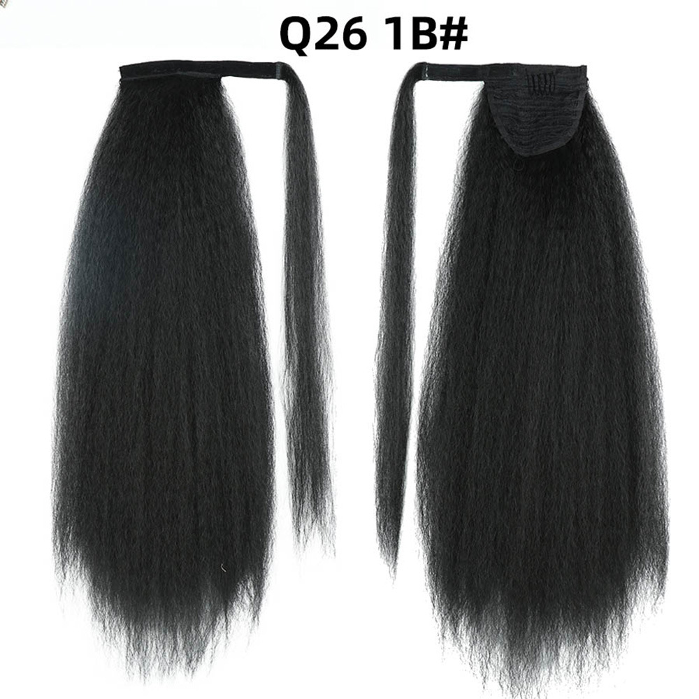 Women's Wrap-around Hair Extensions with Fluffy Velcro Ponytail