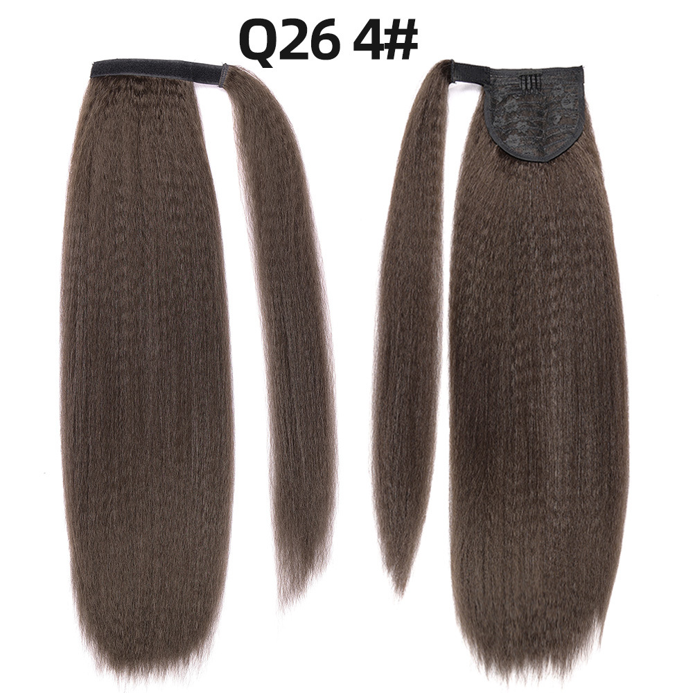 Women's Wrap-around Hair Extensions with Fluffy Velcro Ponytail