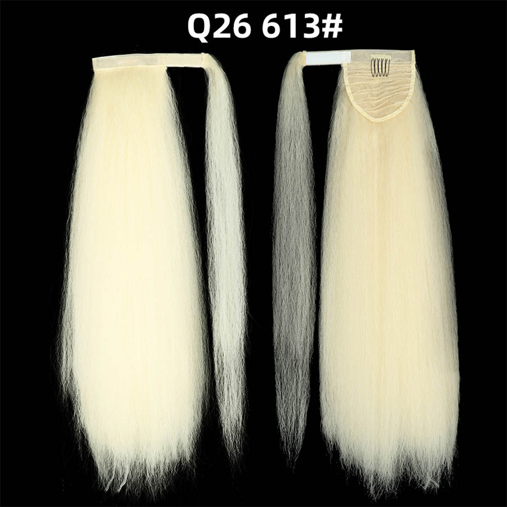 Women's Wrap-around Hair Extensions with Fluffy Velcro Ponytail