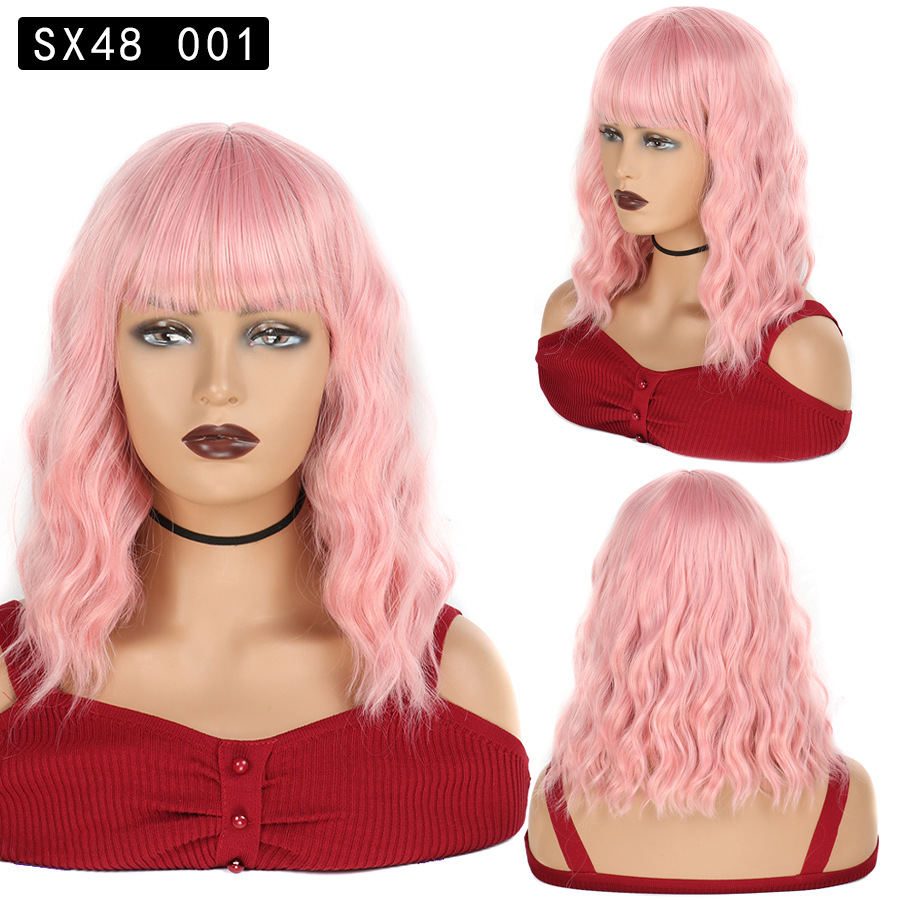 Corn Perm Hood for Short Curly Hair Full Bangs Hood