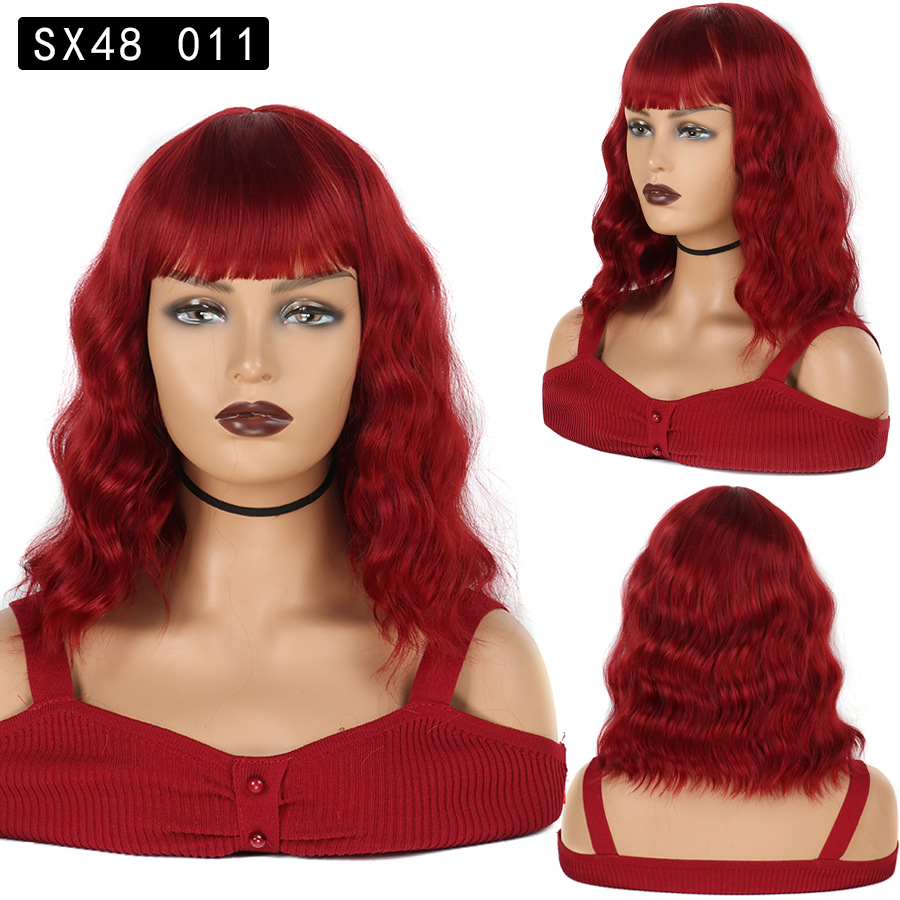 Corn Perm Hood for Short Curly Hair Full Bangs Hood