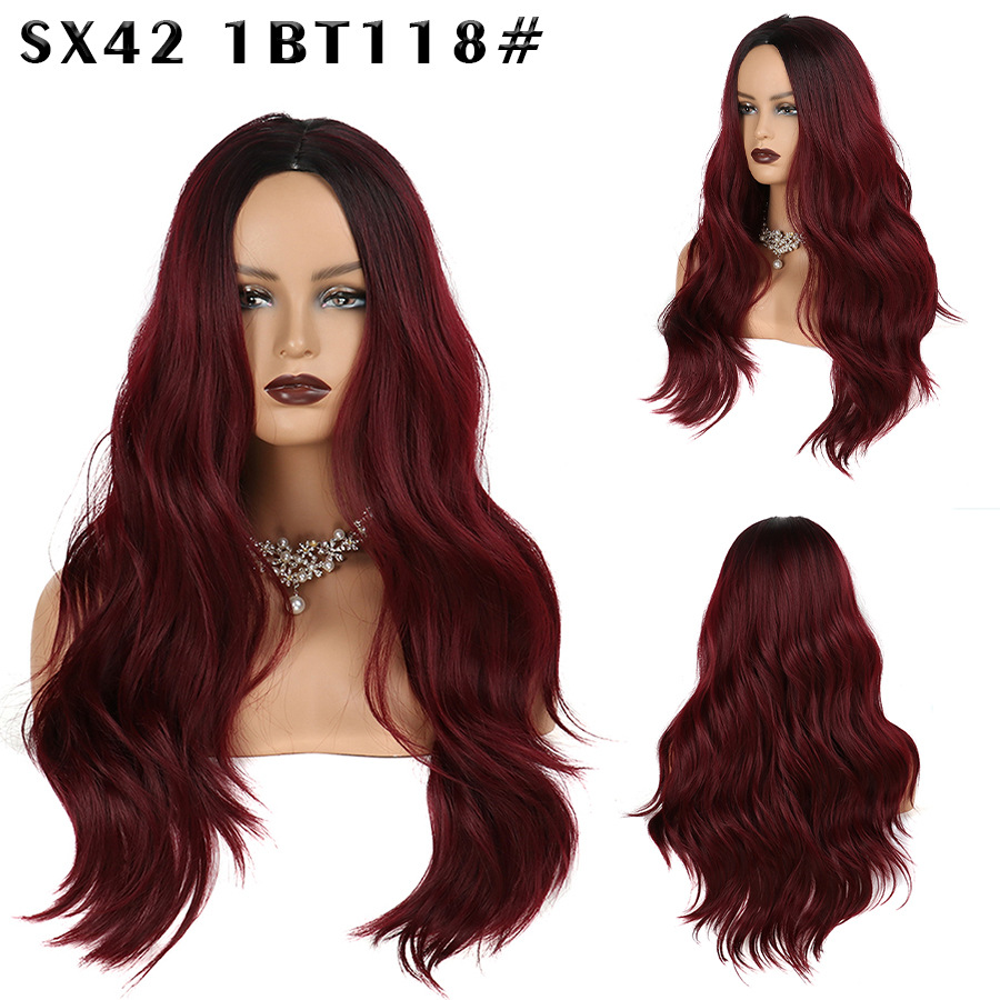 High Temperature Wire Full Headband Long Curly Hair Wig