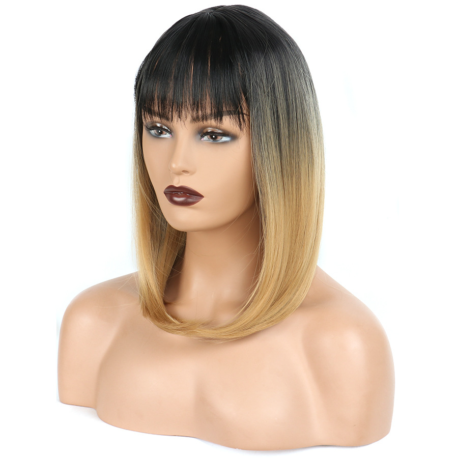 Shoulder-length Full Headband with Bangs for Women