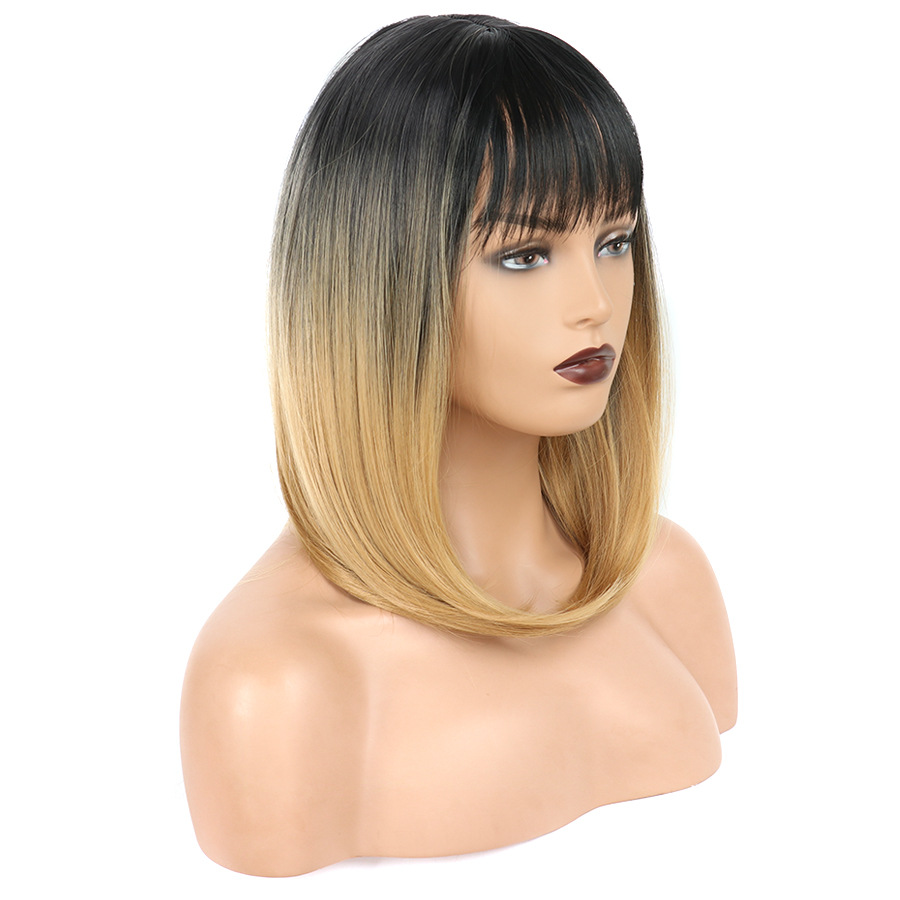 Shoulder-length Full Headband with Bangs for Women