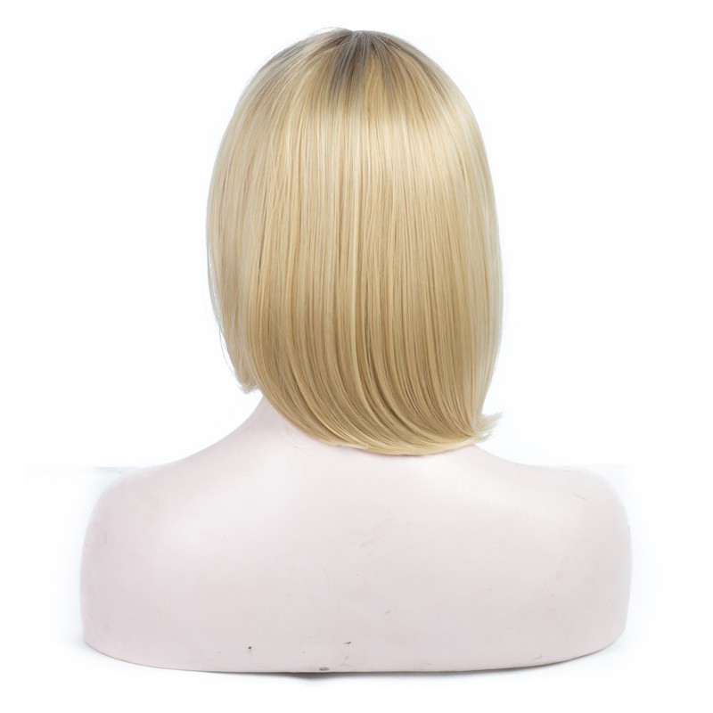 Women's Short Hair Mid-part Artificial Wig