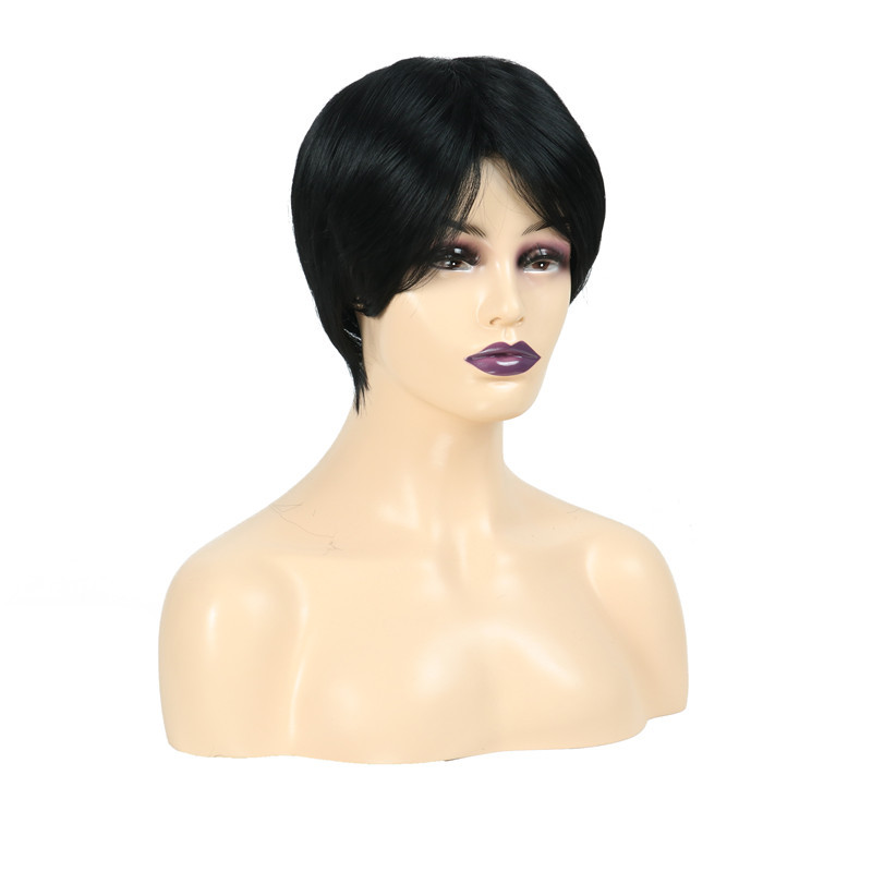 Fashionable Synthetic Fiber Wig for Women with Short Hair