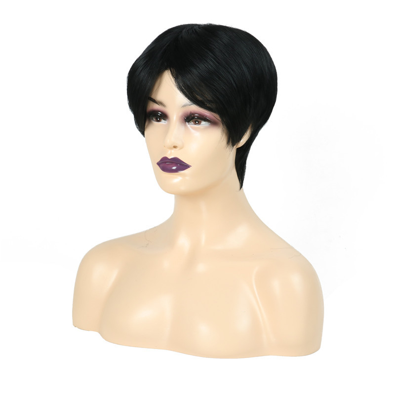 Fashionable Synthetic Fiber Wig for Women with Short Hair