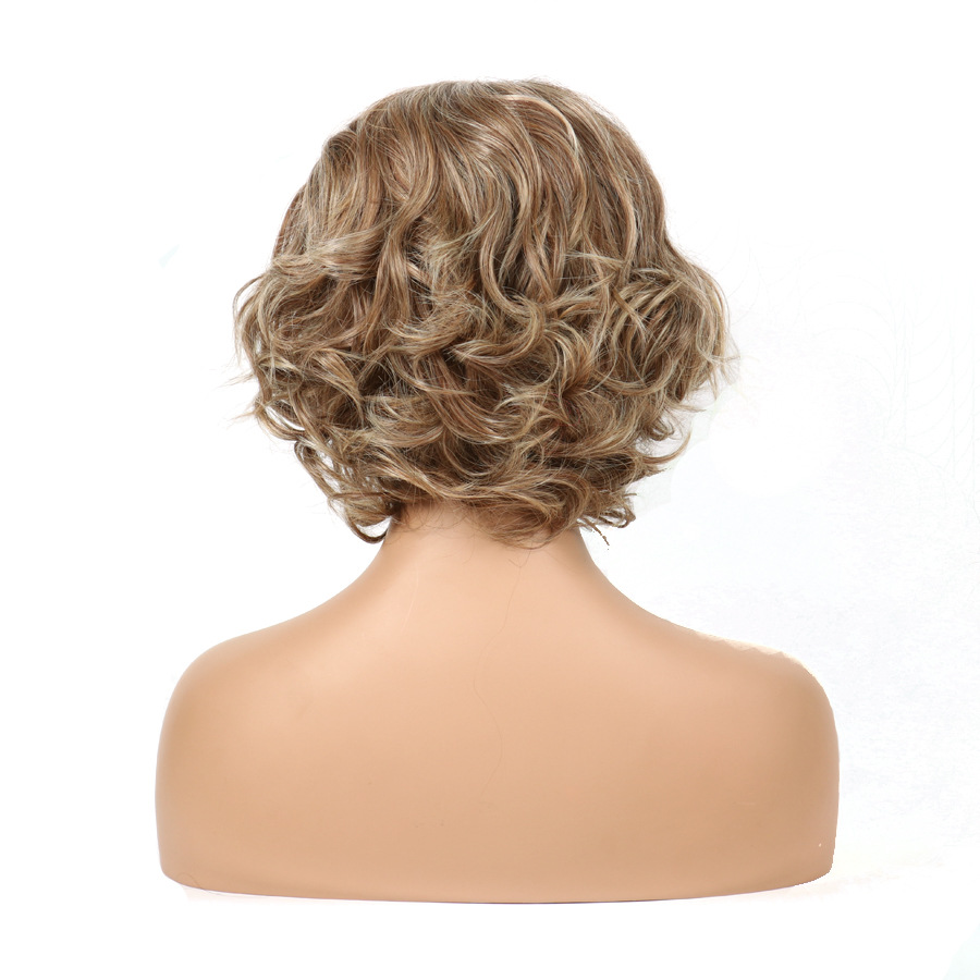 Wig Women's Short Hair Partial Fiber Wig