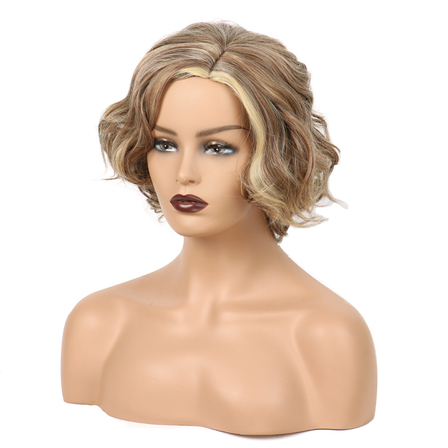 Wig Women's Short Hair Partial Fiber Wig