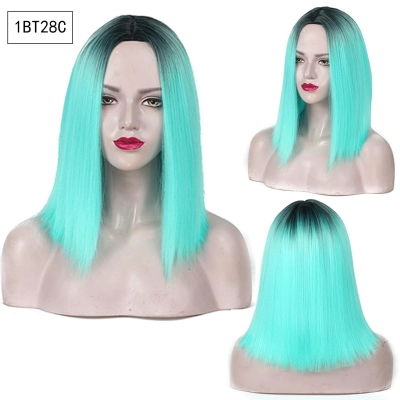 Women's Clavicle Hair Wig with Center Parting 01