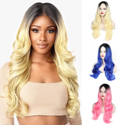 Fashionable Gradient Women's Headband with Center Parting 01
