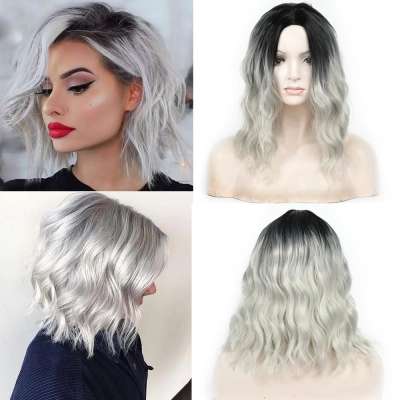 Wig T-shaped Female Bob Hair Wig Cover 01