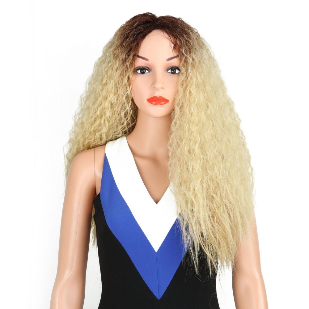 Wig Women's Gradient Small Curly Long Curly Hair Wig Set
