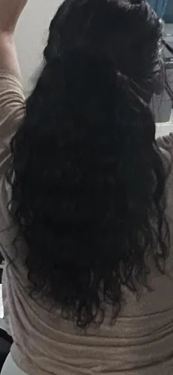 Water Rippled Long Fluffy Drawstring Ponytail review HK