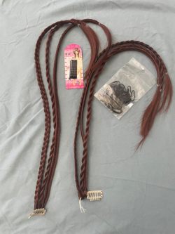 Natural simulated braids with fashionable and personalized water drop clips review gh