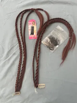 Natural simulated braids with fashionable and personalized water drop clips review gh
