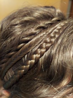 Natural simulated braids with fashionable and personalized water drop clips review hd