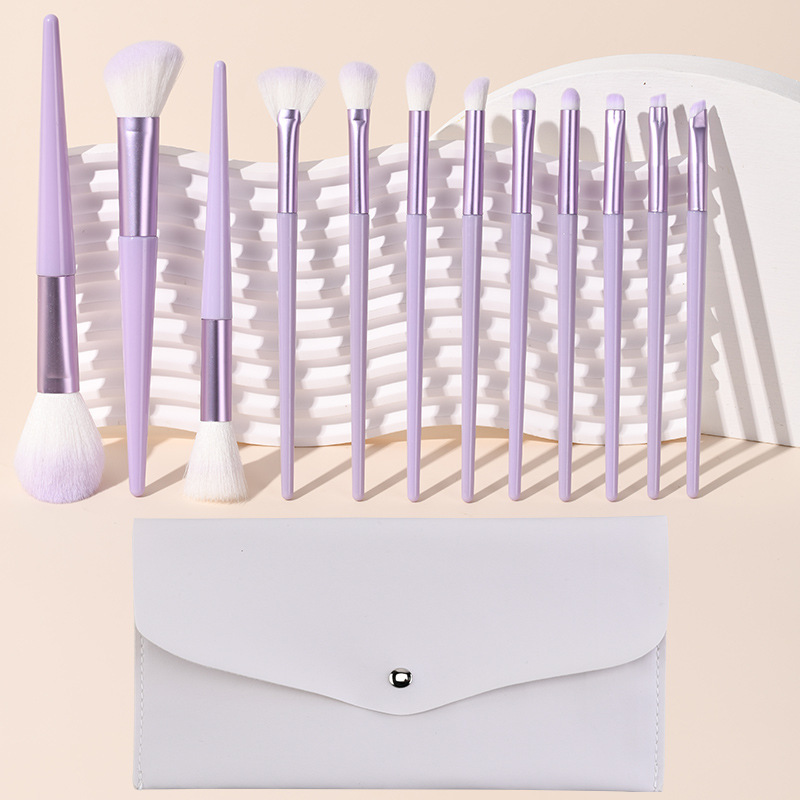 12 makeup brush set for grooming brushes