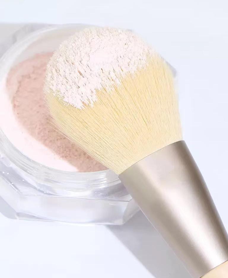 12 makeup brush set with soft animal hair