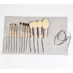 12 makeup brush set with soft animal hair