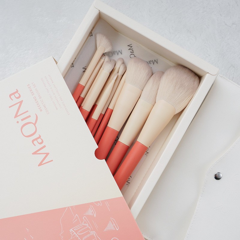 12 pieces holiday makeup brush set eye shadow brush bionic hair